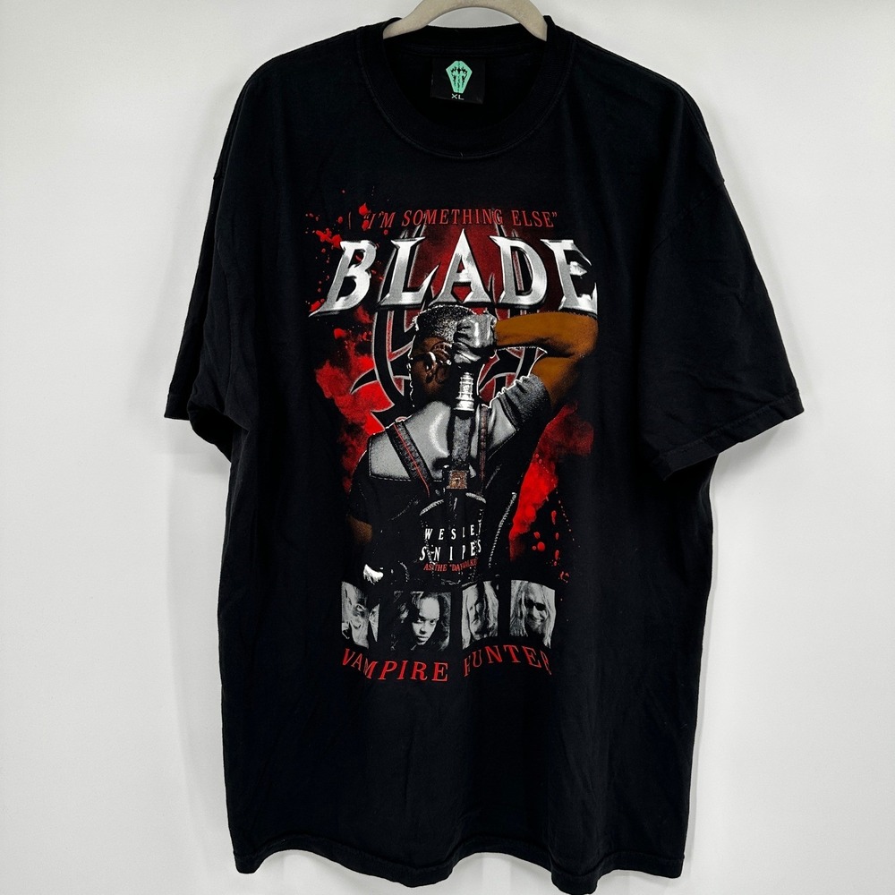 Graveyard Goods Blade Vampire Hunter Wesley Snipes Black Graphic Tee Shirt XL